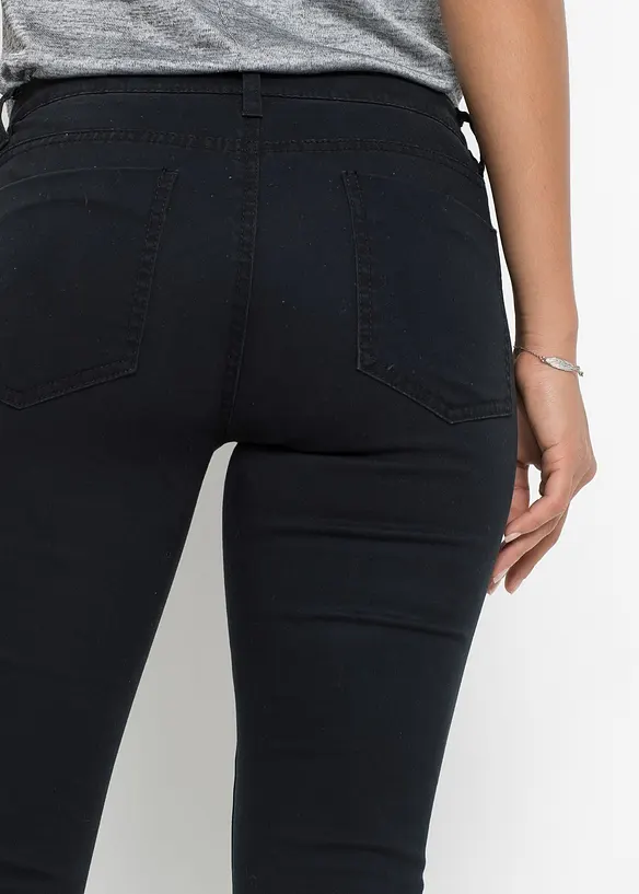 Jean skinny taille mi-haute, raccourci, bonprix