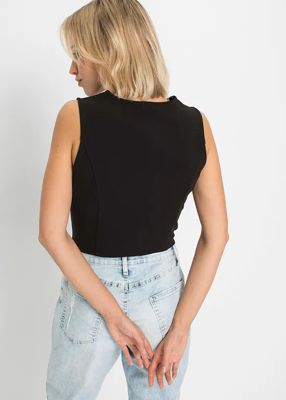 Gilet sans manches en Interlock, bonprix