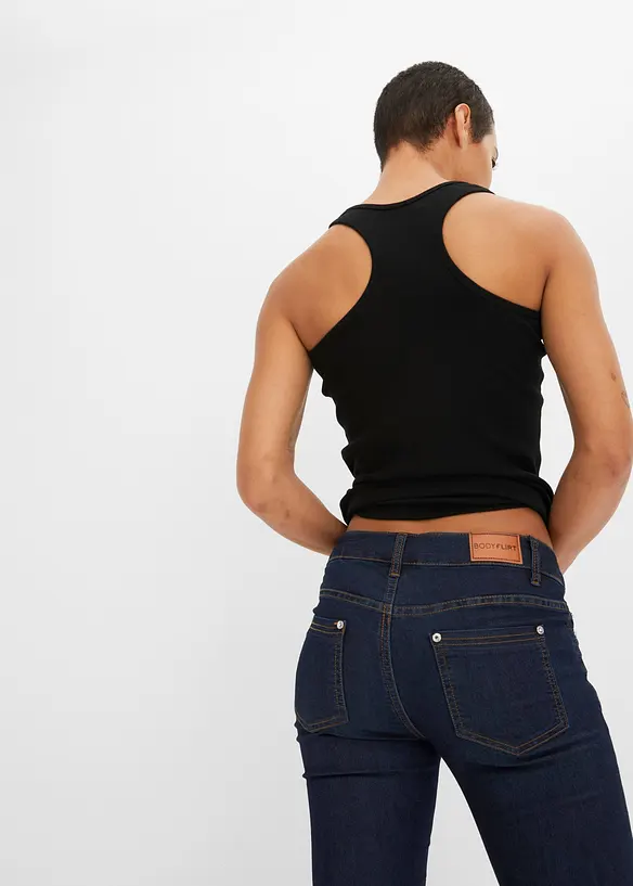 Jean skinny taille mi-haute, extensible, bonprix