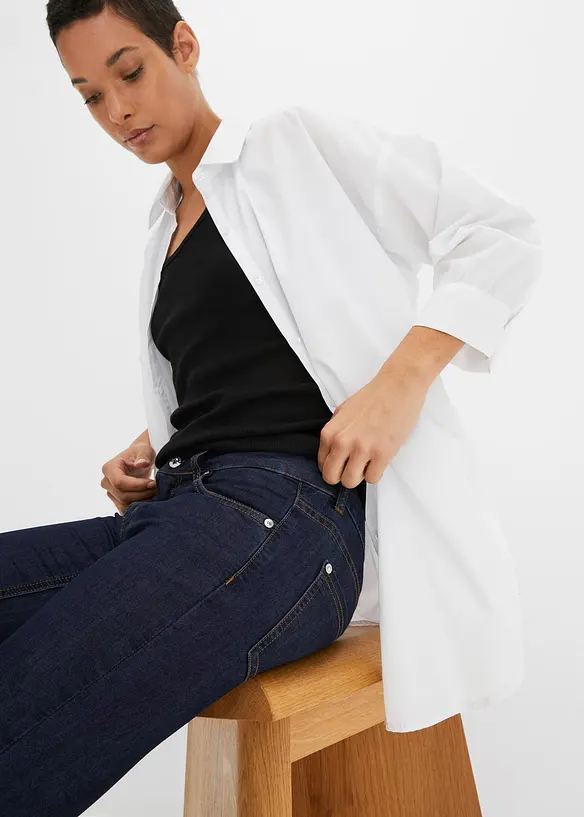 Jean skinny taille mi-haute, extensible, bonprix