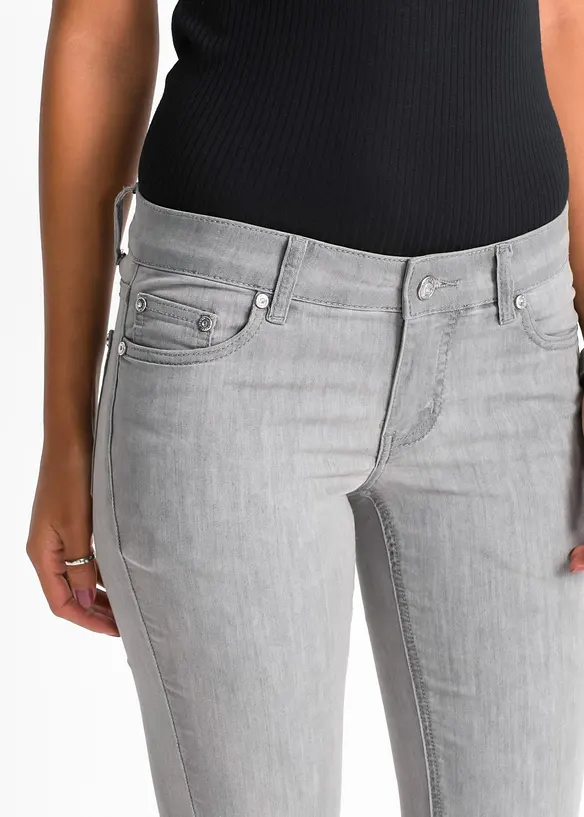 Jean skinny taille mi-haute, extensible, bonprix