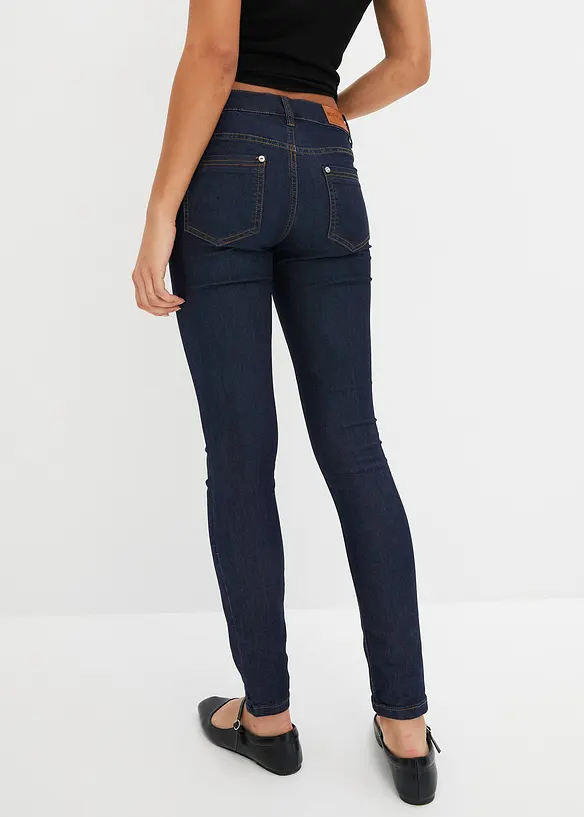 Jean skinny taille mi-haute, extensible, bonprix