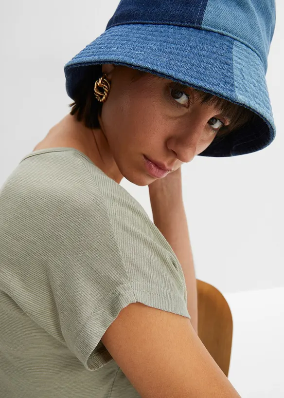 T-shirt long en viscose mélangée, bonprix