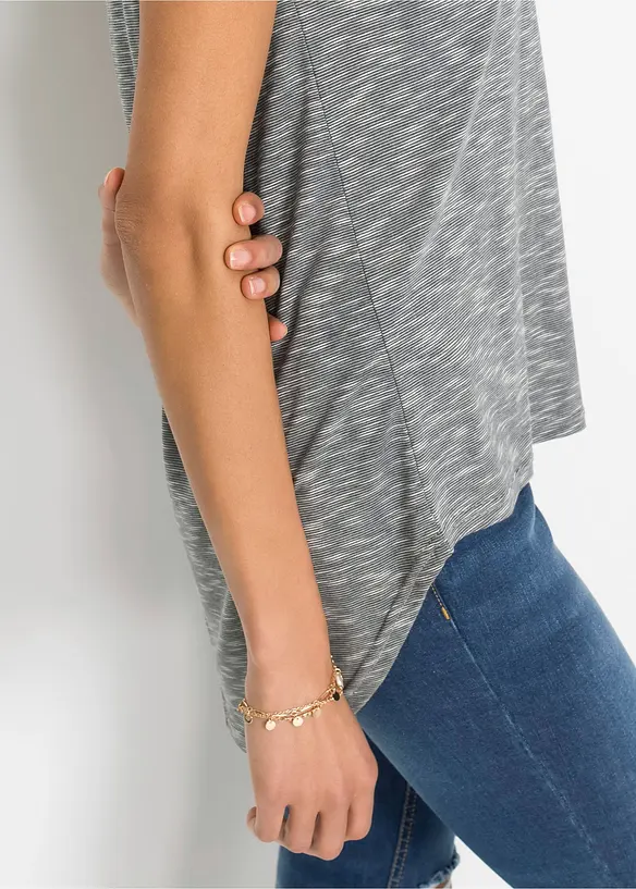 T-shirt long en viscose mélangée, bonprix