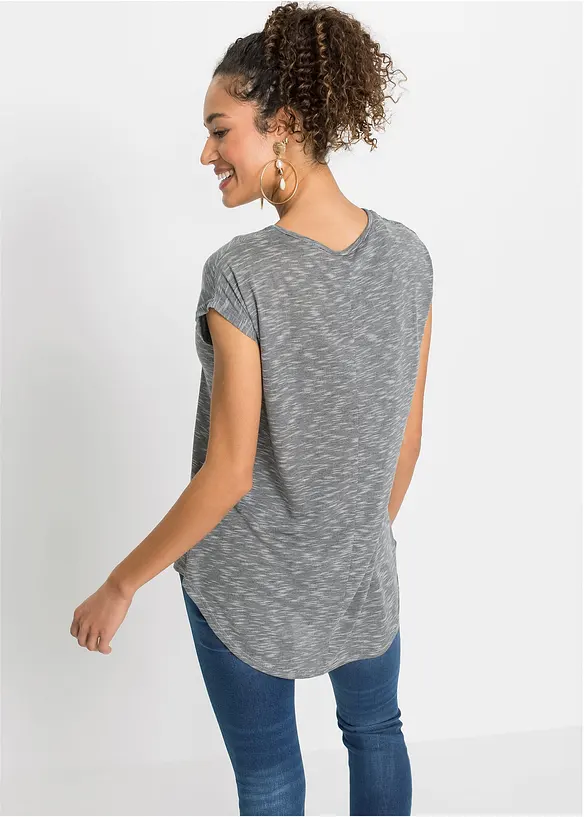 T-shirt long en viscose mélangée, bonprix