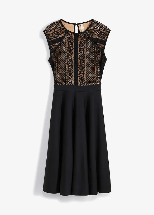 Robe midi à dentelle, bonprix