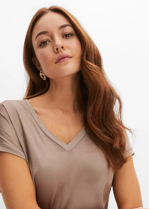 T-shirt en viscose mélangée, bonprix