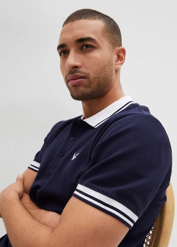 Polo en maille piquée 100% coton, bonprix