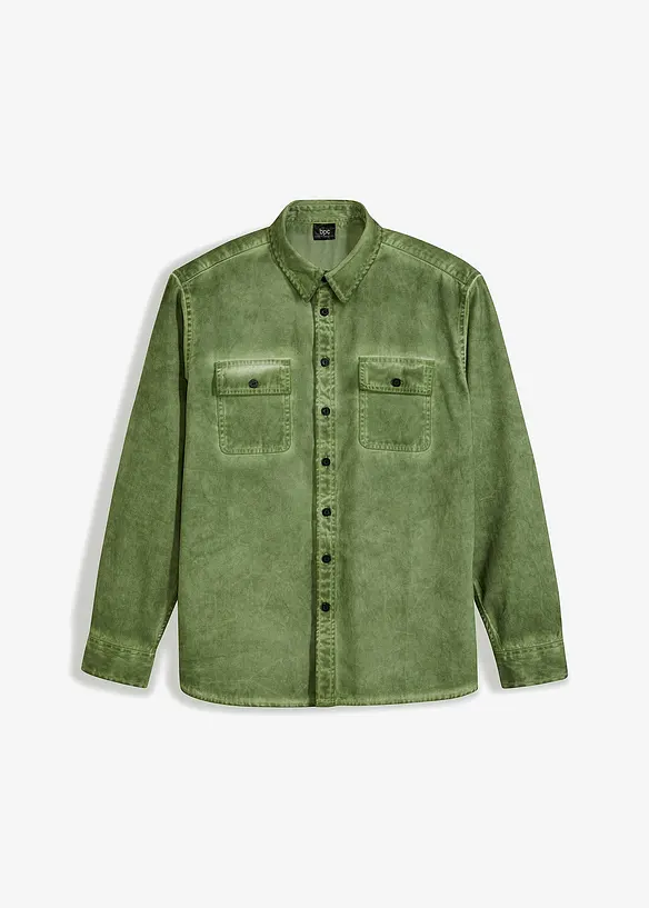 Chemise aspect délavé, 100% coton, bonprix