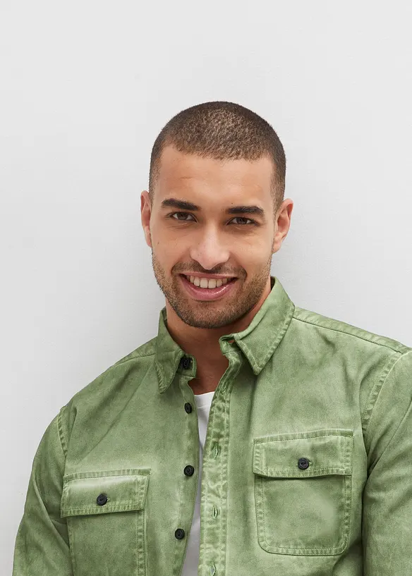 Chemise aspect délavé, 100% coton, bonprix