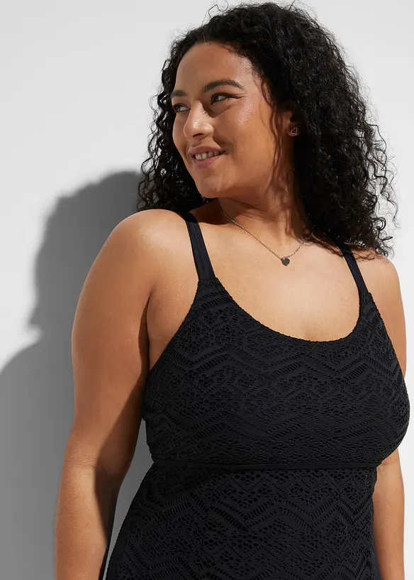 Robe de bain avec dentelle, bonprix