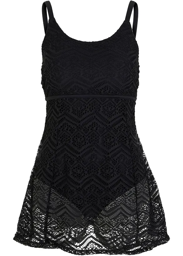 Robe de bain avec dentelle, bonprix