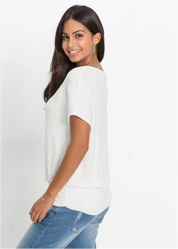 T-shirt doux en viscose extensible, bonprix