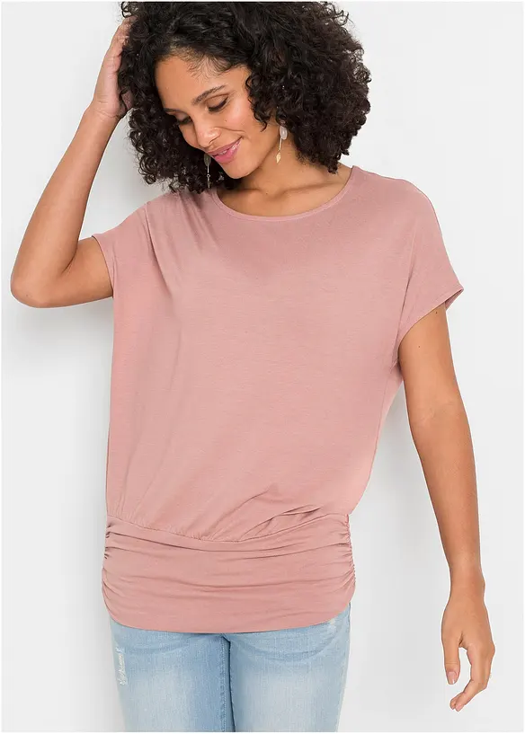 T-shirt doux en viscose extensible, bonprix