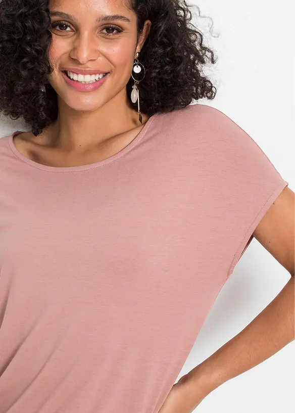 T-shirt doux en viscose extensible, bonprix