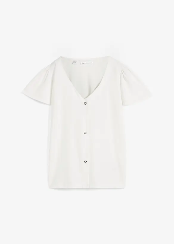 T-shirt boutonné, bonprix