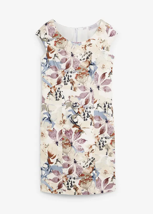 Robe fourreau en satin de coton, bonprix