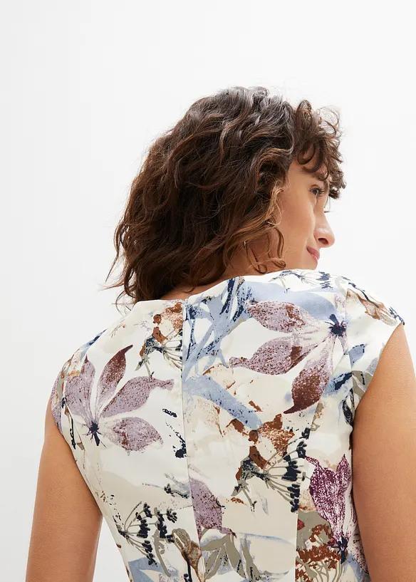 Robe fourreau en satin de coton, bonprix