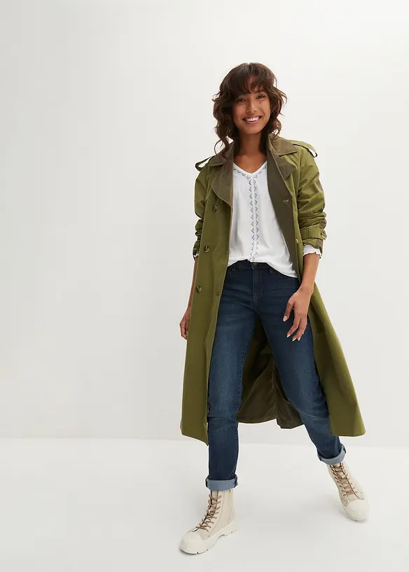 T-shirt tunique en viscose m&eacute;lang&eacute;e, bonprix