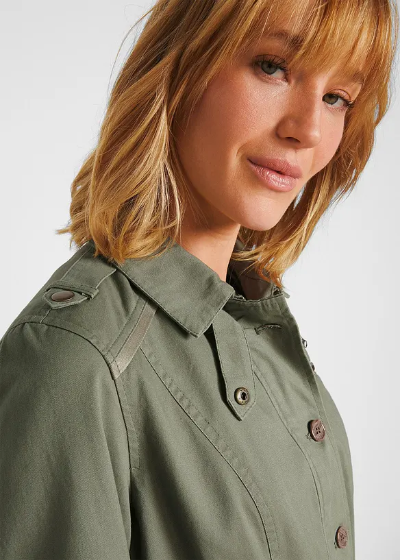 Parka en coton style utilitaire, mi-longue, bonprix