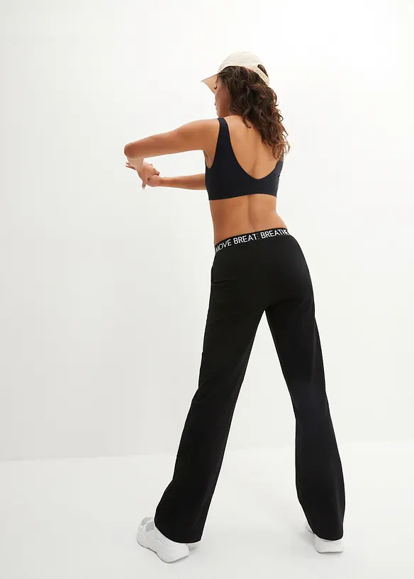 Pantalon de sport avec taille élastiquée, bonprix