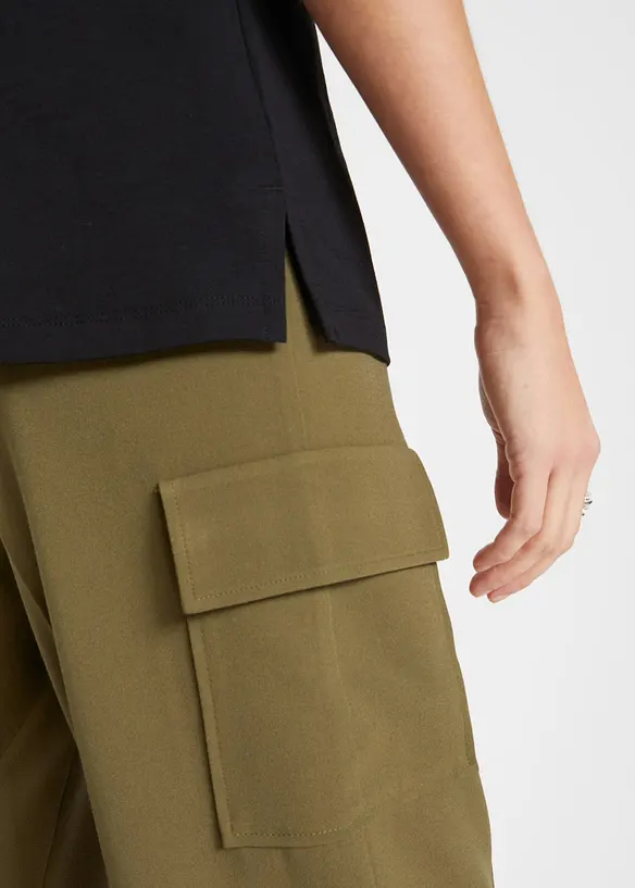 T-shirt à col polo ouvert, bonprix