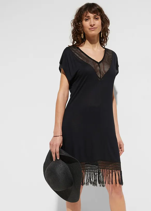 Robe de plage transparente en viscose, bonprix