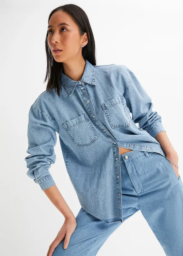 Chemise en jean oversize, bonprix