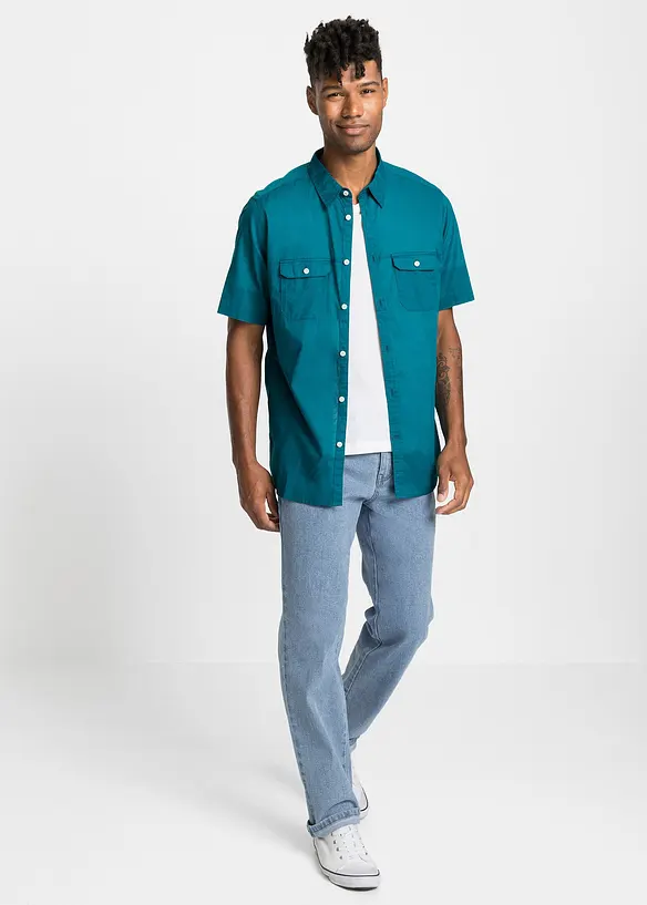 Chemise manches courtes 100% coton, bonprix