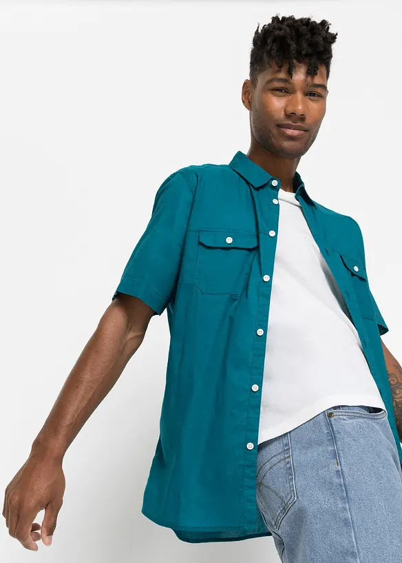 Chemise manches courtes 100% coton, bonprix