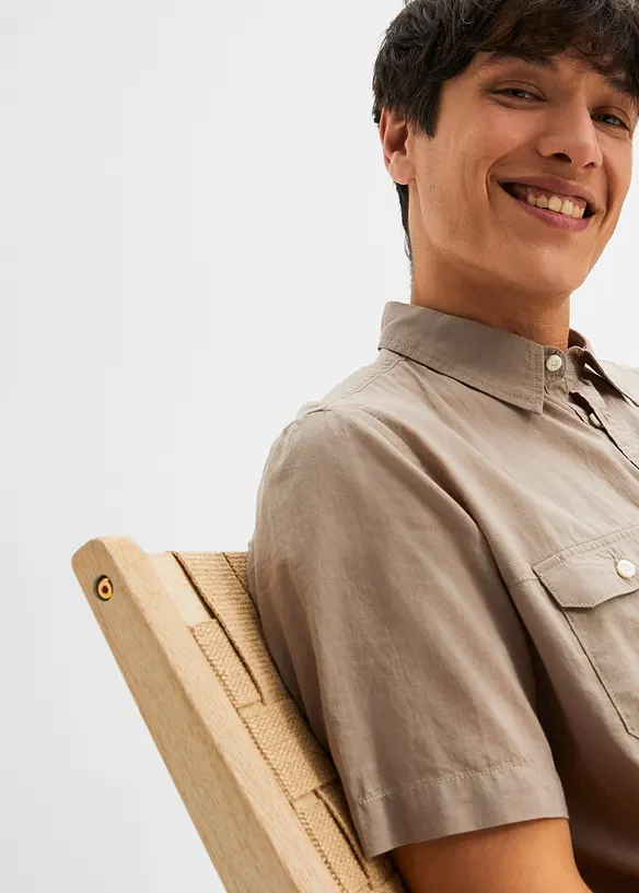 Chemise manches courtes 100% coton, bonprix