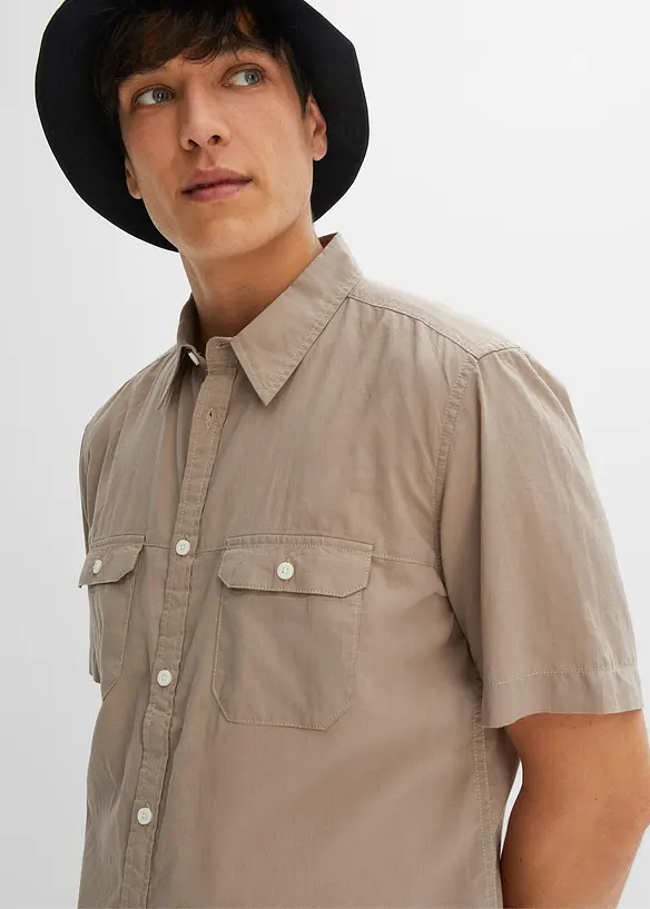 Chemise manches courtes 100% coton, bonprix