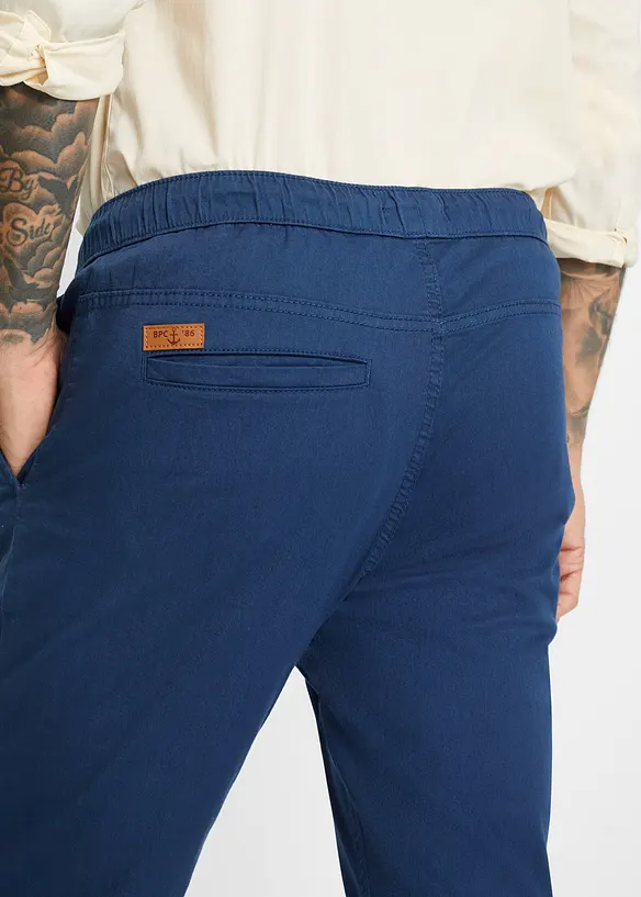 Pantalon droit taille &eacute;lastiqu&eacute;e, Slim Fit, bonprix