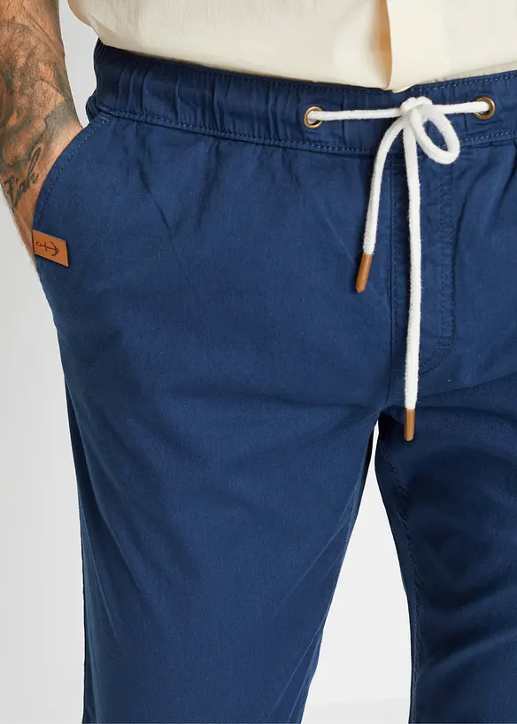 Pantalon droit taille &eacute;lastiqu&eacute;e, Slim Fit, bonprix