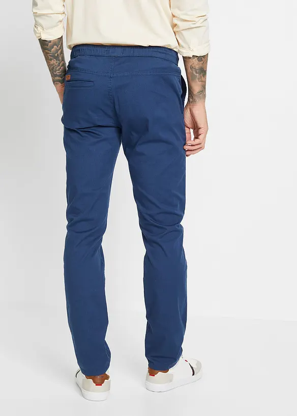 Pantalon droit taille &eacute;lastiqu&eacute;e, Slim Fit, bonprix