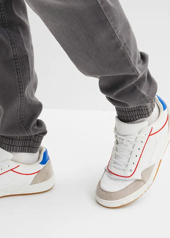 Jean jogger droit avec poches cargo, Regular, bonprix