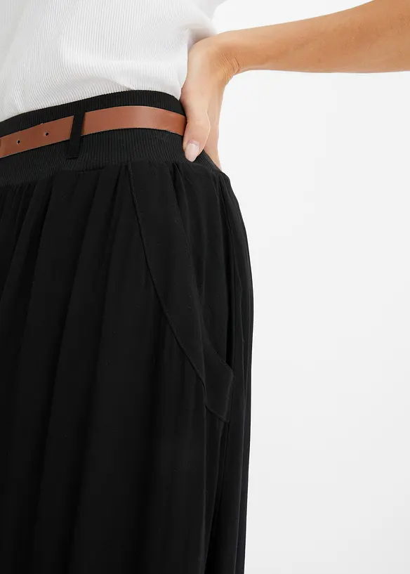 Jupe longue avec ceinture (ens. 2 pces), bonprix
