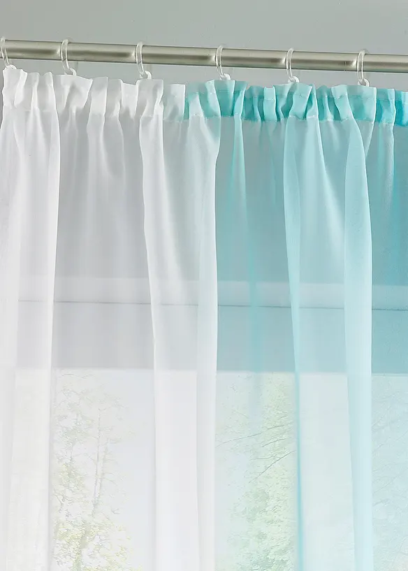 Voilages &agrave; effet ombr&eacute; (2 pces), bonprix