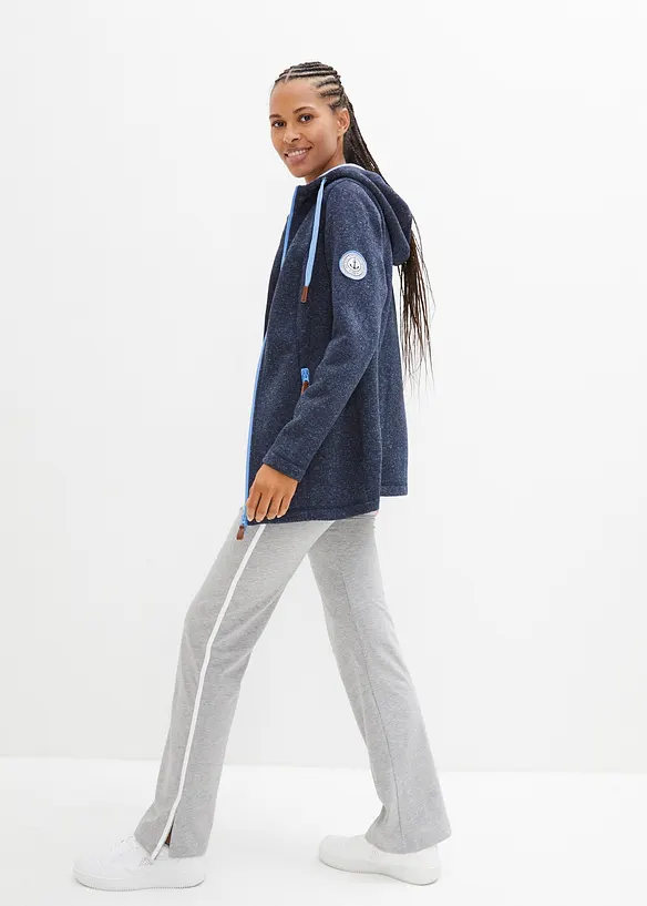 Veste polaire en maille à capuche, bonprix