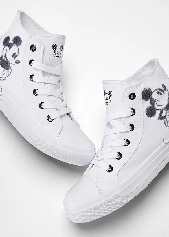 Sneakers montantes Disney Mickey Mouse en toile, Disney