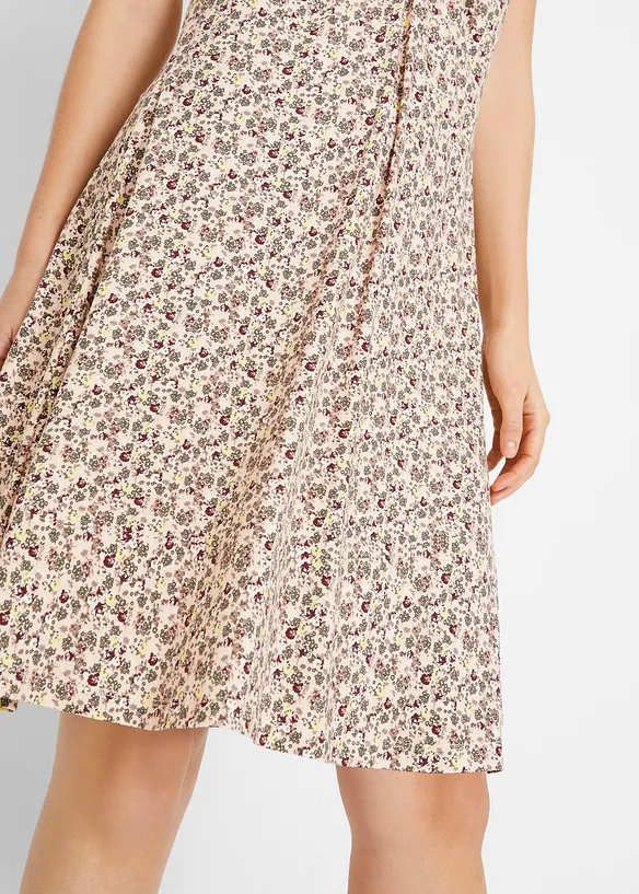 Robe en jersey longueur genou en viscose mélangée, bonprix