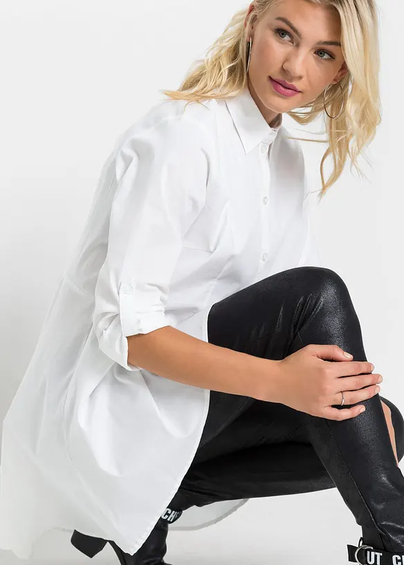 Chemisier long avec volant, bonprix