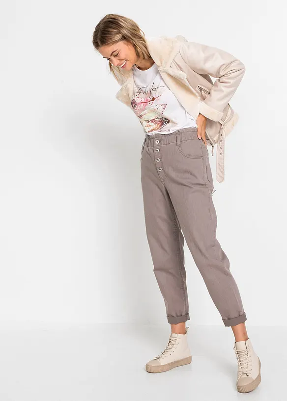 T-shirt à imprimé plume, bonprix