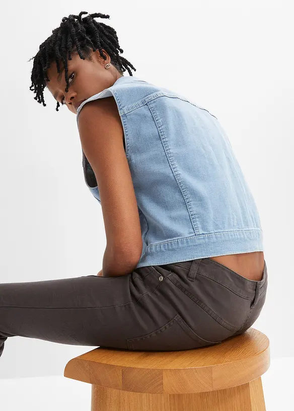 Pantalon en twill de coton extensible, bonprix