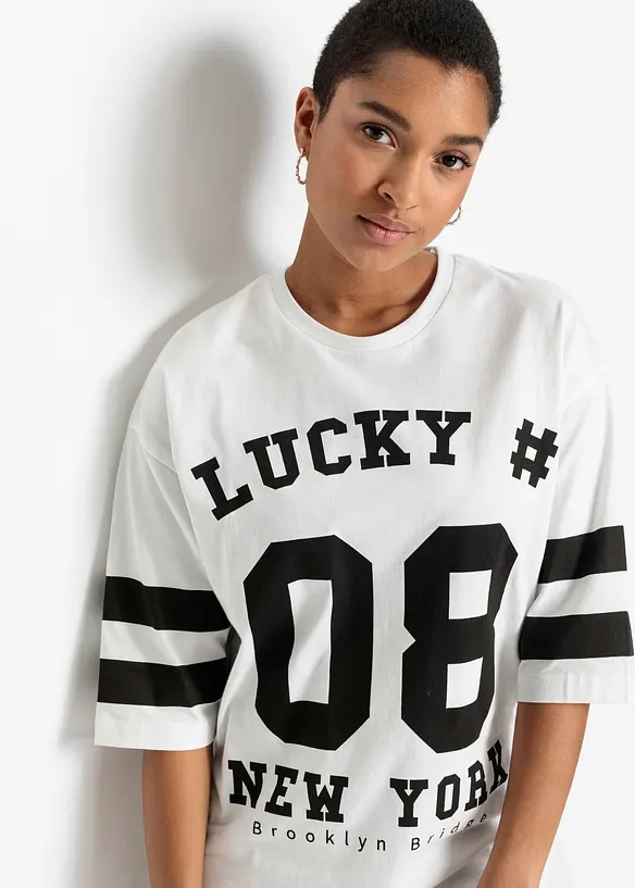 T-shirt oversize 100% coton, bonprix