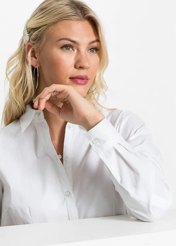 Chemisier long avec volant, bonprix