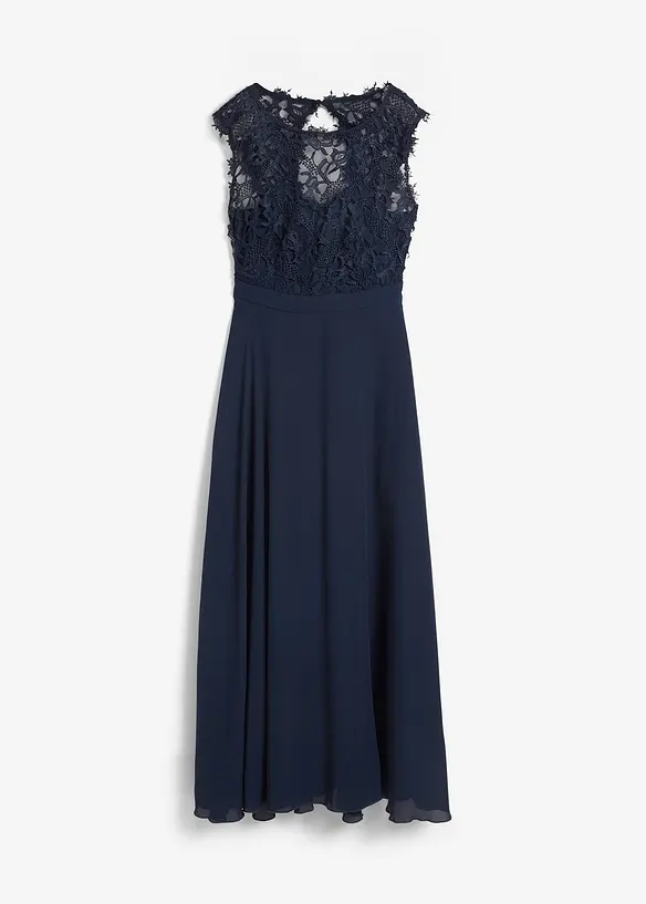 Robe longue avec dentelle, bonprix