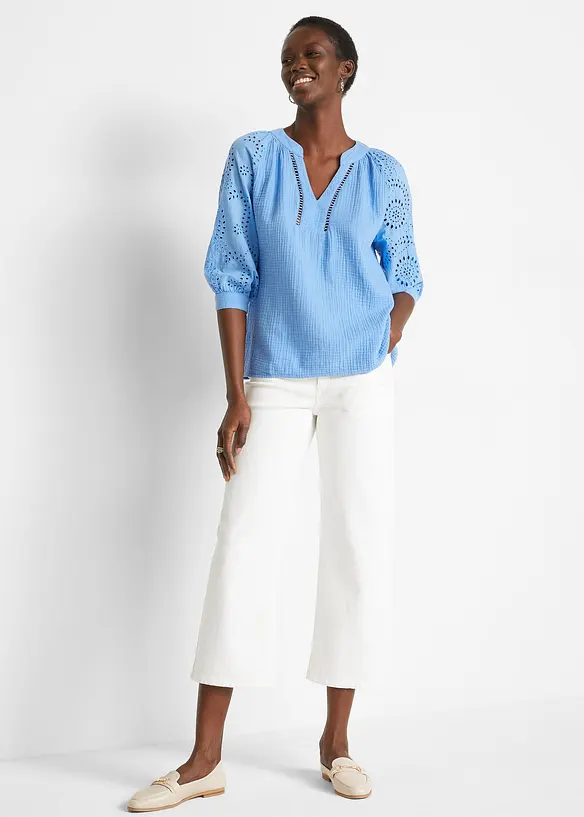 Tunique aérienne en gaze de coton, bonprix