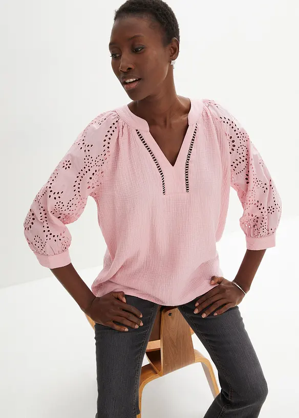 Tunique aérienne en gaze de coton, bonprix