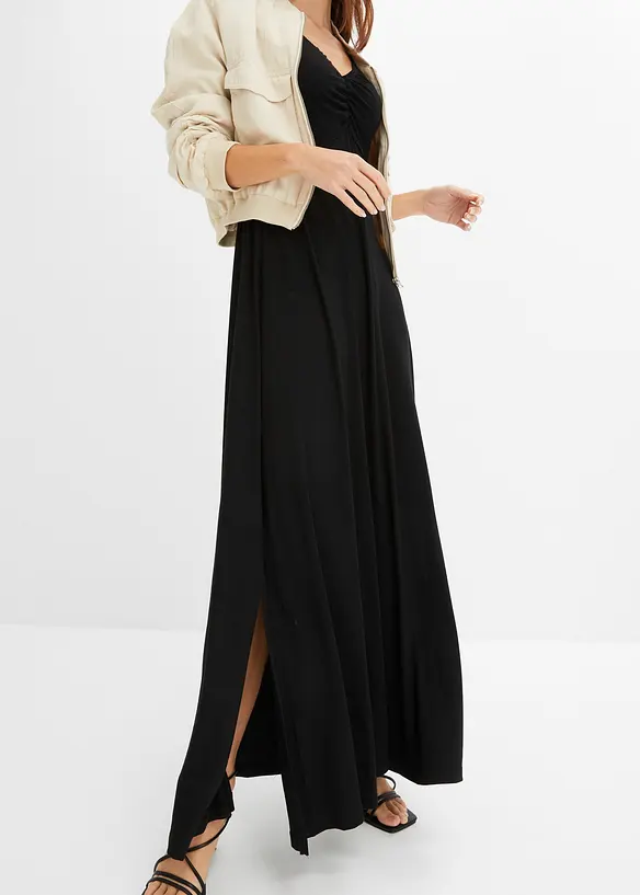 Robe longue en viscose mélangée, bonprix